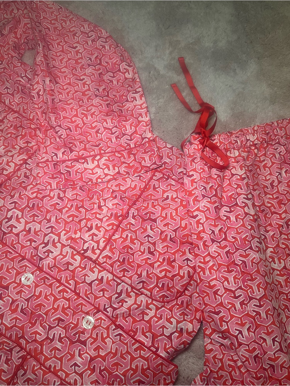 Tory Burch Pink Pajama Set - Picture 5 of 7